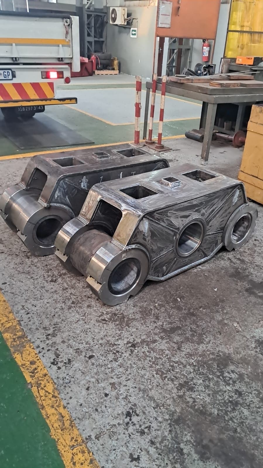 General engineering components prepared for industrial manufacturing