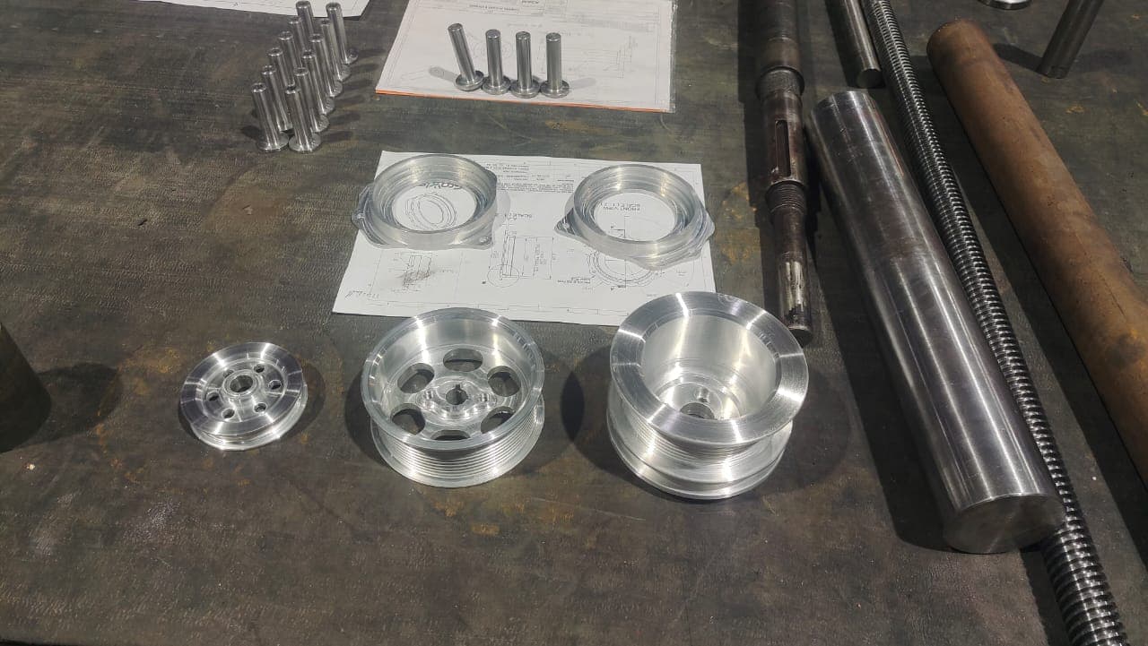 Mining torque drum component for heavy engineering applications